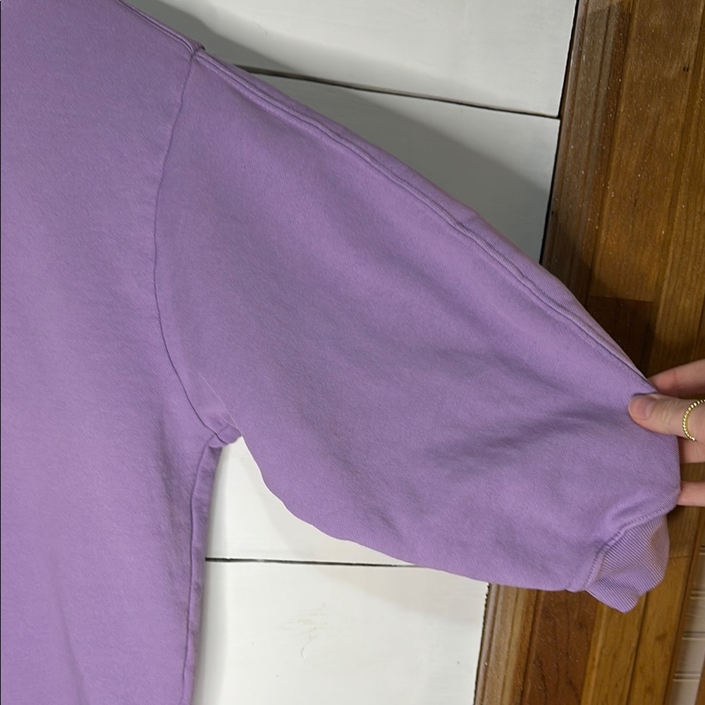 Agolde Thora 3/4 Sleeve Crewneck Sweatshirt - Picture 3 of 9